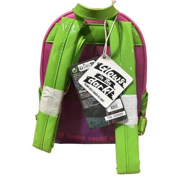Loungefly Goosebumps Haunted Mask Glow in the Dark Mini Backpack NWT Loungefly Goosebumps The Haunted Mask Figural Glow-In-The  main image 3